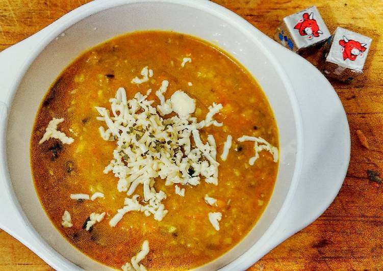 Resep: Butternut Pumpkin, tomatoes,carrot, mushroom and beef soup (mpasi 8m+) yang Gurih