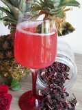 Jus ananas hibiscus