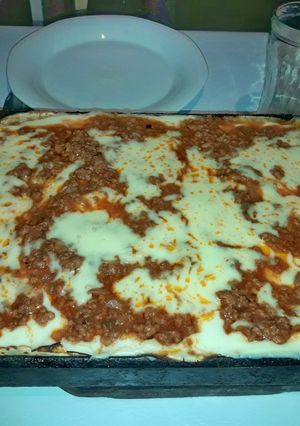 Una foto de Lasagna boloñesa