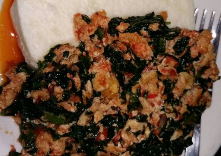 Recipe of Great Yam and Spinach Egg Sauce Cooking Basics for Beginners