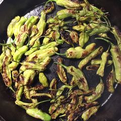A picture of Fried Shishito Peppers.