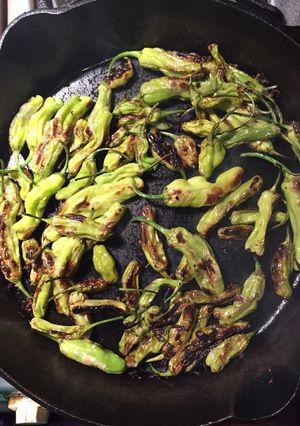 A picture of Fried Shishito Peppers.