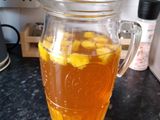 Earl grey tea frío con piña, bebida súper refrescante