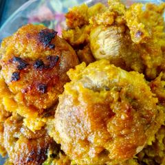 A picture of Tandoori stuffed mushroom.