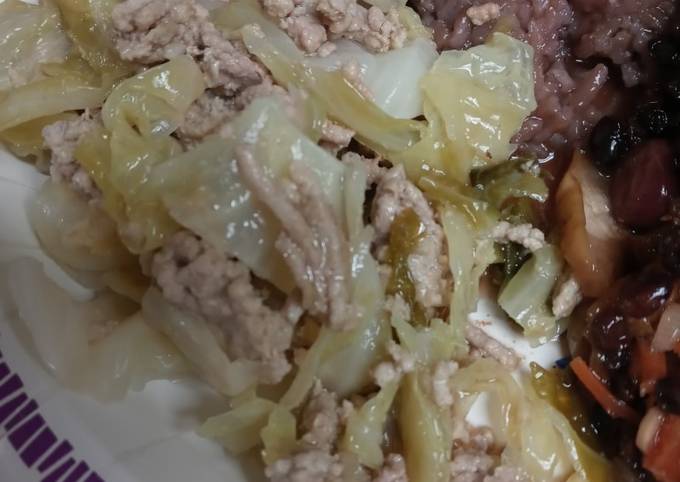 Easiest Way to Make Homemade Cabbage and Ground Pork