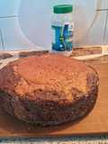 Bizcochuelo Marmolado con Dulce de Leche, Coco y Limón con Cocoa