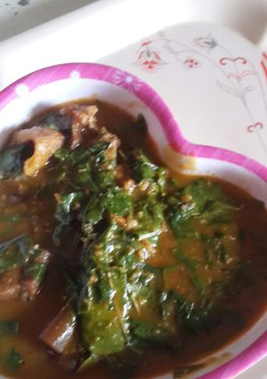 A picture of My oha soup.