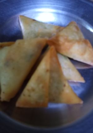 A picture of Keema samosey.