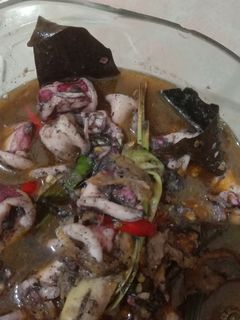 Foto resep Cumi tinta hitam pedas