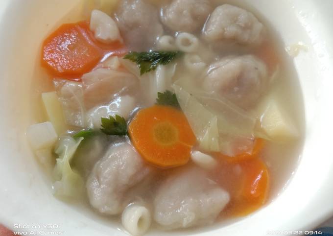 Cara Gampang Menyiapkan Sayur Sup – bakso – Makaroni, Bikin Ngiler