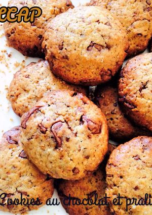 Une photo de Cookies chocolat et pralin