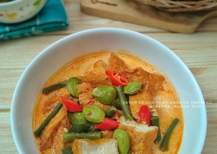 Sayur Lodeh Tahu Kacang Panjang