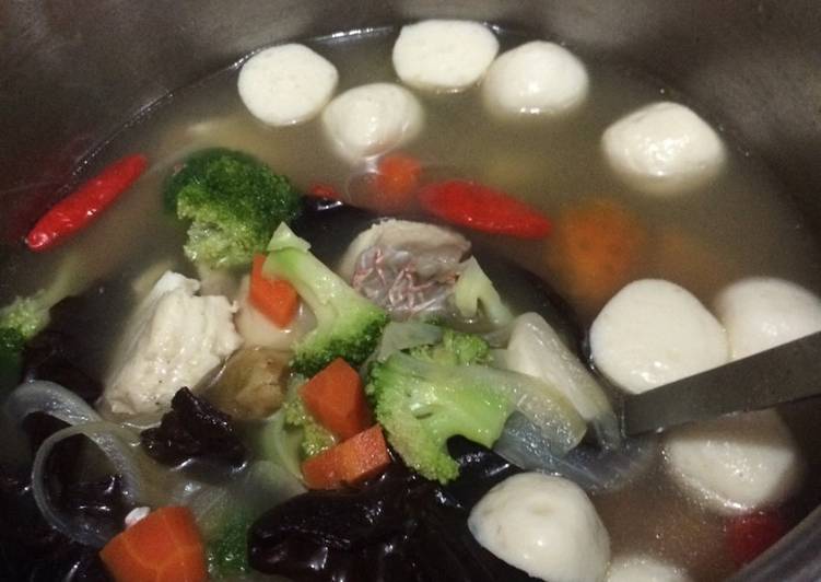 Cara buat Sup ikan kakap sederhana yang enak Untuk Jualan