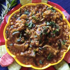 A picture of Gram Lentil With Bottle Gourd.