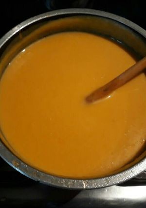 Una foto de Sopa cremosa diet de calabaza
