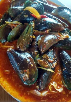 Foto resep Kerang hijau saos padang mantul ❤ ala mamifatih
