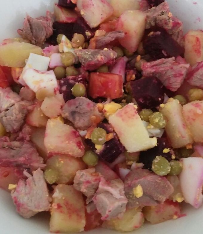Una foto de Salpicón de carne con verduras
