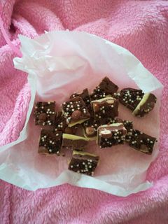 Fehércsokis, tejcsokis fudge recept fotója