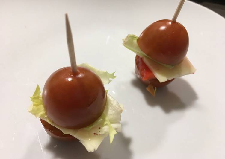 Mini-hamburguesa vegetariana