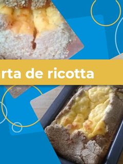 Una foto de Tarta dulce de ricotta rústica🍹
