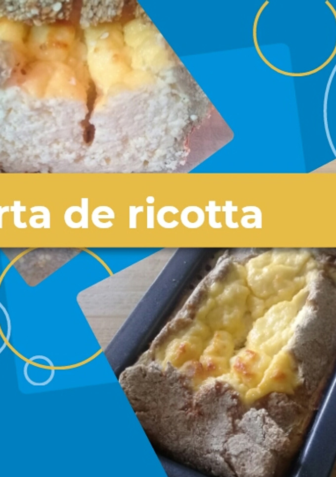 Una foto de Tarta dulce de ricotta rústica🍹