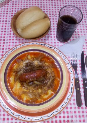 Una foto de Polenta Choriza!