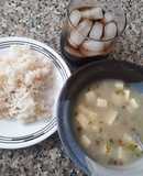 Mote de ñame y queso