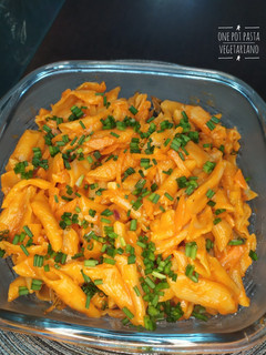 Una foto de One pot pasta vegetariano