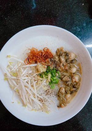Hình của món Cháo Hàu Sữa.
