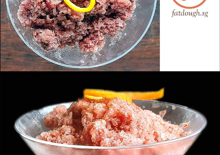 Chocolate Wine Granita