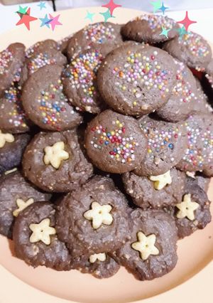 Foto resep Cookies coklat sprinkle star