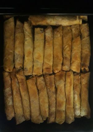A picture of Chicken Rolls (mosakhan).