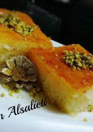 صورة لوصفة بسبوسة ممممم