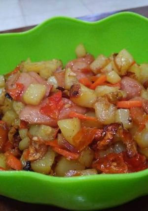 Foto resep Tumis kentang sosis