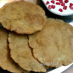 A picture of Ragi Potato Poori.
