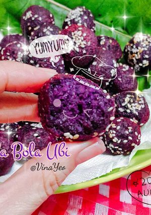 Foto resep Bola Bola Ubi Ungu 🍃💜