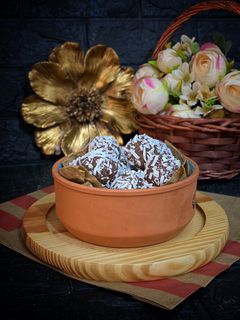 صورة لوصفة كرات البسكويت بالكاكاو