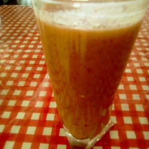 Empezando el año con detox de leche de coco, durazno...????
