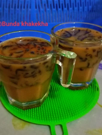 Langkah Gampang Membuat Resep Es Capcin (cappucino cincau) tanpa es batu yang Enak Banget Anti Ribet, Lezat