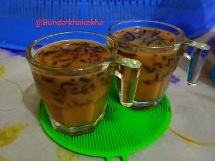 Langkah Gampang Membuat Resep Es Capcin (cappucino cincau) tanpa es batu yang Enak Banget Anti Ribet, Lezat