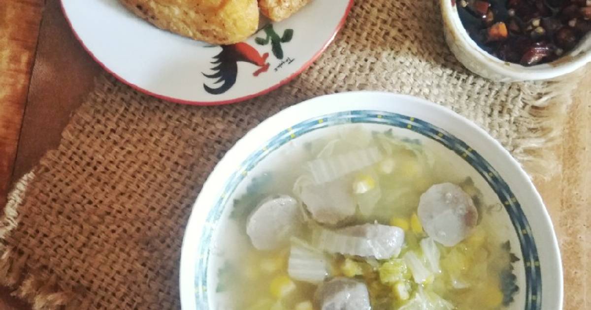 Resep Sop Sawi Putih Jagung Dan Bakso Oleh Yuni Kurniasih Cookpad