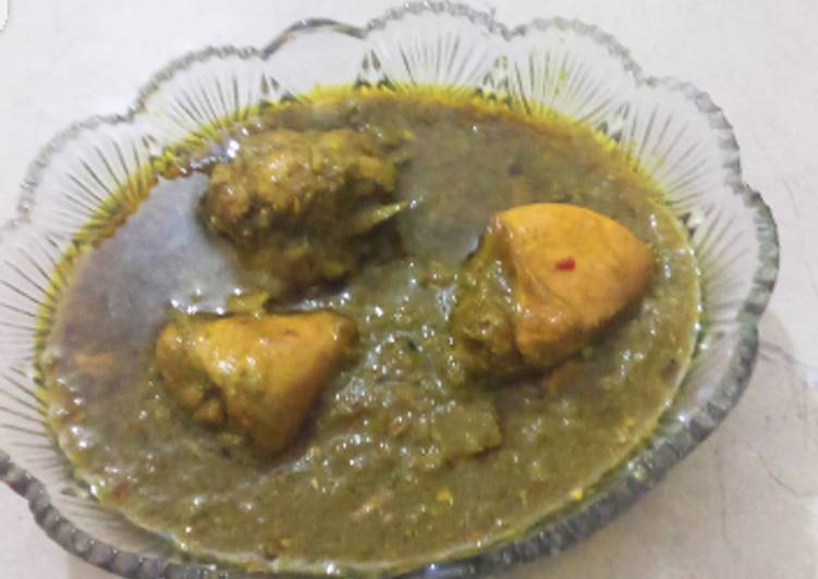 Recipe of Perfect Green chicken