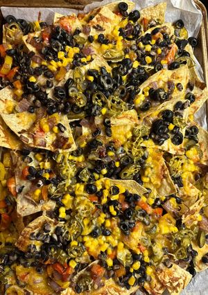 A picture of Vegetable Nachos.