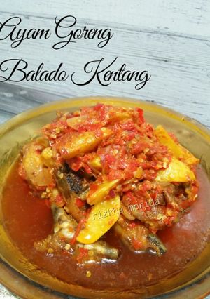 Foto resep Ayam Goreng Balado Kentang