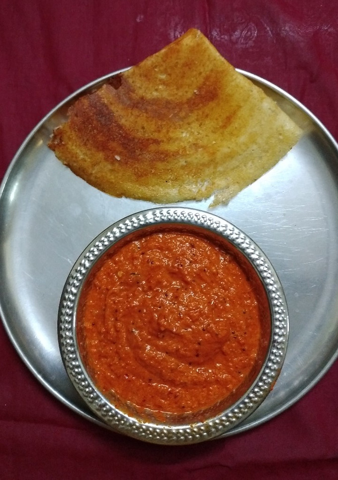 *ஹோட்டல் ஸ்டைல் கார சட்னி* செய்முறை முக்கிய புகைப்படம்