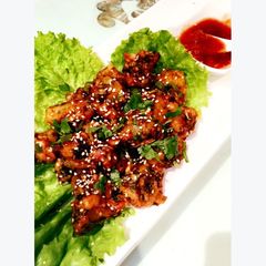 A picture of Schezwan Brocolli 65.