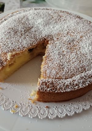 Foto di Torta bocconotto crema e amarena
