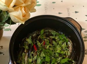 Hình của món Cá Kèo Kho Rau Răm.