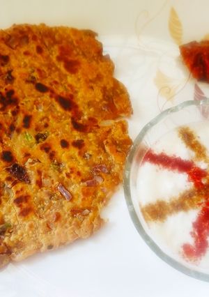 A picture of Missi Roti.