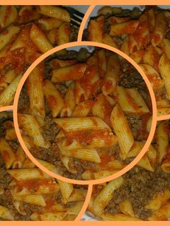 صورة لوصفة مكرونه باللحمه المفرومه